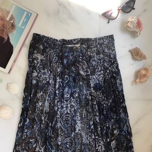 {Chico’s} Maxi Pleated Chiffon Skirt